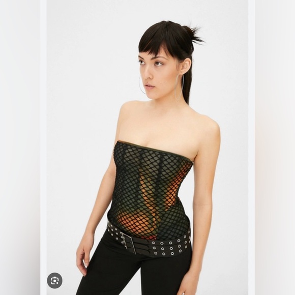 MIAOU LIBRA CORSET AURA SIZE SMALL NEW WITH TAG FISHNET